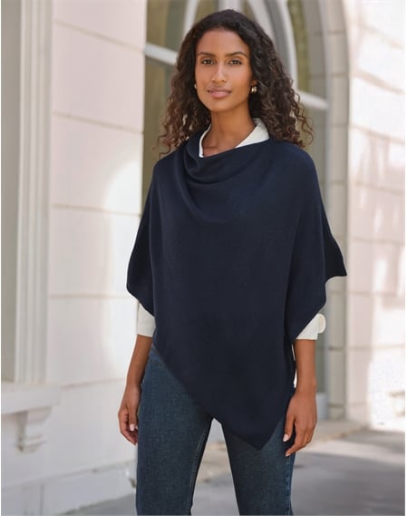 Organic Cashmere Gassato Poncho